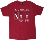 J!nx - How To Kill A Vampire Cardinal Red Male T-Shirt